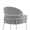 Armen Living Portia Gray Velvet and Brushed Stainless Steel Dining Room Chairs, PK2 LCPTSIGREY - alternate 7